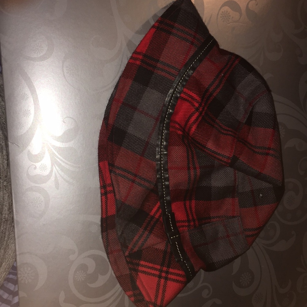 Coach plaid bucket hat